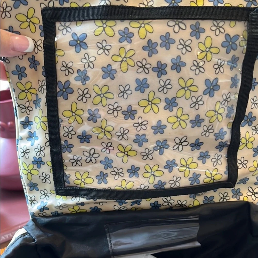 Decorate Floral Backpack - Cream and Blue